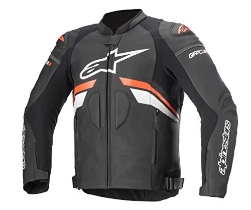 Alpinestars GP Plus R v3 Airflow Chaqueta de cuero para motocicleta, negro/rojo/blanco, 56