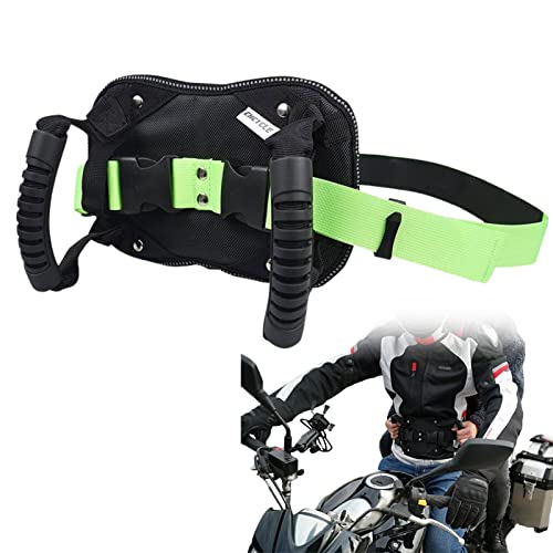 zhanshi 3 Pcs Cinturón de Seguridad para pasajeros de Motocicletas - Asa de Agarre del Pasajero del Asiento Trasero,Pasamanos de Moto de Nieve de Playa, arnés de Motocicleta para niños con diseño