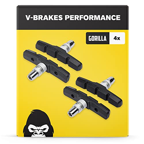 V-Brake Zapatas Freno 2 Par 70mm Symmetric I para Shimano, Tektro, Avid, Sram, XLC etc I Alto Rendimiento I Durable & Ajuste V Pastillas de Freno Bicicleta