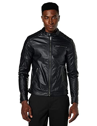 Jack & Jones Jjerocky Jacket Noos Chaqueta, Negro, M para Hombre
