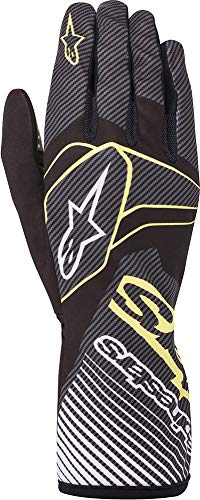 Alpinestars T-1 K Race V2 CARB GLV - Negro/Verde Lima - M