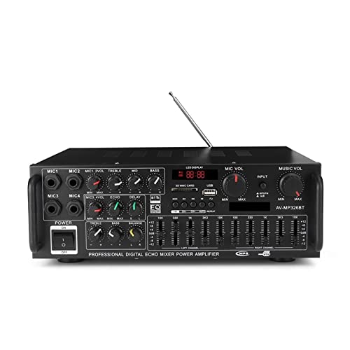 Amplificador estéreo inalámbrico Versión Bluetooth Amplificador estéreo Amplificador inalámbrico 2 canales HIFI STEREO AUDIO AUDIO INICIO AMPLIFICADOR DE POTENCIA DE POTENCIA DE KARAOKE AMPLIFICADOR D