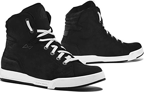 FORMA – Zapatillas deportivas para moto SWIFT DRY WP, homologadas CE, BLACK/WHITE T44