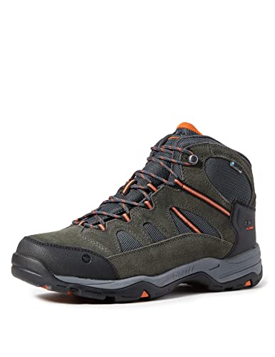 Hi-Tec Banderra II Wp zapatos de senderismo anchos de gran altura para hombre, gris (antracita grafito naranja quemado 51), 43 EU