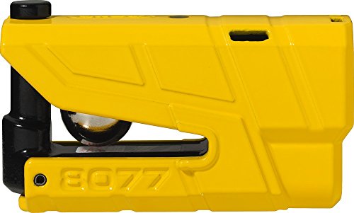 Abus 78611-2 - Bloqueador de disco de alarma para moto, homologado SRA, amarillo