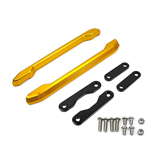 Huhu Barras de asa para manillar de asiento trasero, apoyabrazos para pasajeros Yamaha MT-09 FZ-09 2013-2020 2019 FZ09 MT 09 Accesorios Moto (Color: Oro)