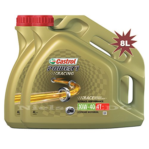 Castrol Power 1 Racing 4T 10W40 - Aceite de Motor para Motocicleta