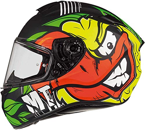 MT HELMETS TARGO Casco de Moto, Unisex Adulto, Amarillo Fluor, M