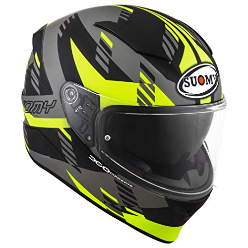 Suomy ksvr0022.3 casco SpeedStar Flow Matt Yellow neón/grey-s