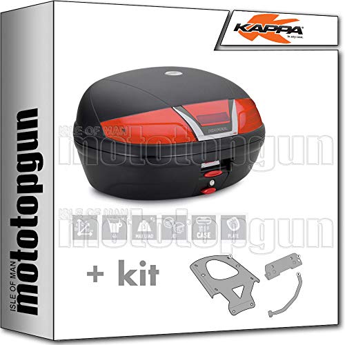 KAPPA MALETA K46N 46 LT + PORTAEQUIPAJE MONOLOCK COMPATIBLE CON KYMCO XCITING 400I 2017 17