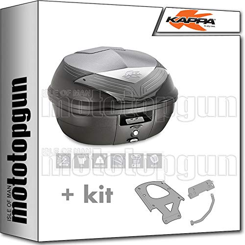 KAPPA MALETA K355NT 35 LT + PORTAEQUIPAJE MONOLOCK COMPATIBLE CON KYMCO XCITING 400I 2015 15 2016 16