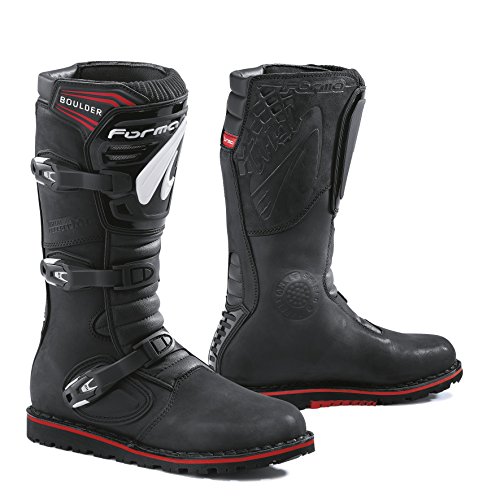 FORMA Botas de Moto Trial Boulder Homologado CE, Negro, 42