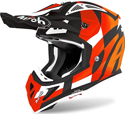 AIROH HELMET AVIATOR ACE TRICK ORANGE MATT S