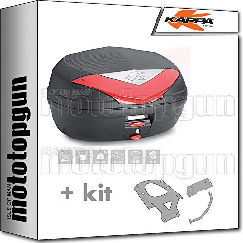 KAPPA MALETA K466N 46 LT + PORTAEQUIPAJE MONOLOCK COMPATIBLE CON KYMCO XCITING 400I 2017 17