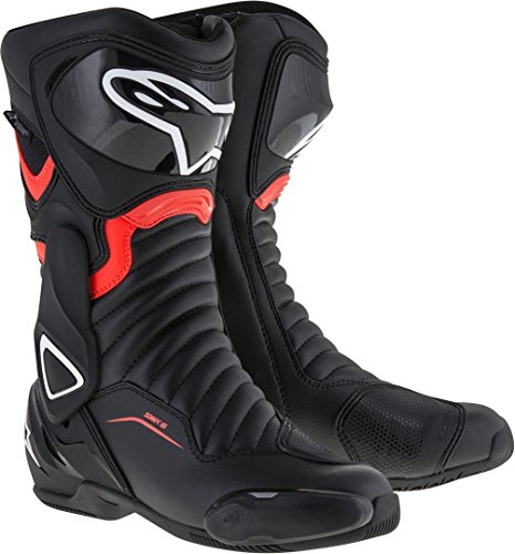 Alpinestars SMX-6 V2 Drystar Negro Rojo Fluo 47