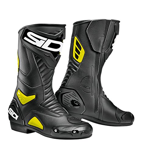 Sidi Performer - Botas, color negro y amarillo flúor, talla 37