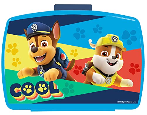 Paw Patrol 28227049-Fiambrera con Inserto extraíble, Fiambrera Premium para niños, Aprox. 17 x 14 x 6,5 cm, de plástico, sin bpa ni ftalatos, Color Blau (p:os Handels GmbH 28227049)