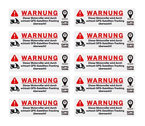 BIKE-label Pegatinas antirrobo, 10 unidades, GPS de alarma para scooter, ciclomotor X900277