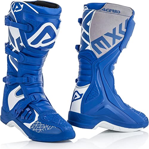 Acerbis Botas X-Team - Botas de motociclismo - Color blanco - Talla 44 - Modelo n. 0022999.245.044