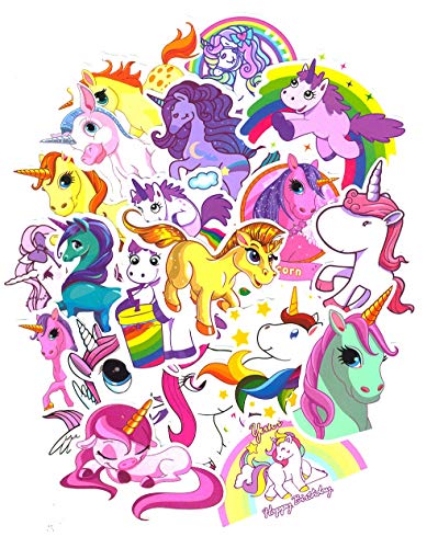 SetProducts Top Pegatinas! Juego de 30 Pegatinas de Unicornio Unicorns Vinilos - No Vulgares - Fashion, Estilo, Bomba - Personalización Portátil, Equipaje, Motocicleta, Bicicleta, Moto.