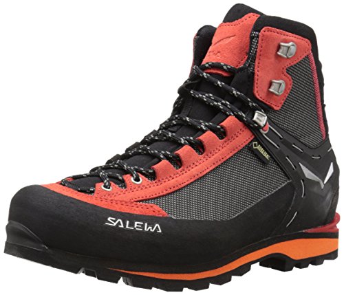 Salewa MS Crow Gore-TEX, Botas de Senderismo, Hombre, Negro (Black/Papavero), 42 EU