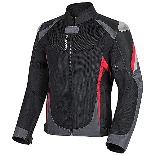Scoyco Motocicleta Chaqueta Protectora Acero Inoxidable Protección CE Chaqueta Blindada Motocross Riding Racing Ropa para Hombres