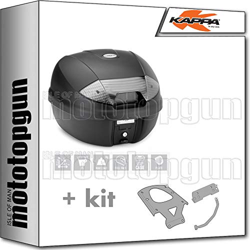 KAPPA MALETA K30NT 30 LT + PORTAEQUIPAJE MONOLOCK COMPATIBLE CON KYMCO XCITING 400I 2017 17