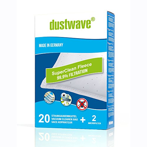 40 filtro de polvo bolsa (Super Pack) Adecuado para Clean Star – 2352 – Aspiradora – dustwave® Premium Calidad – Fabricado en Alemania
