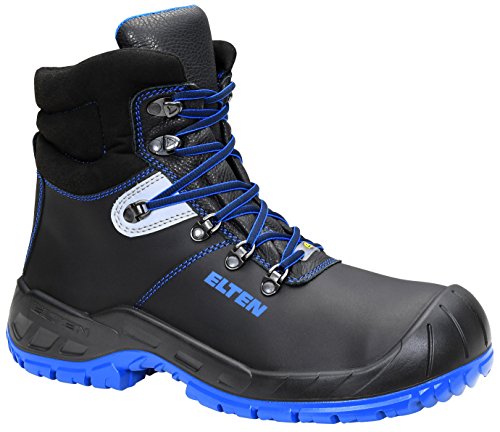 ELTEN - Sicherheitsstiefel Alessio Blue S3 Esd, Zapatos de Seguridad Unisex adulto, Negro (Blue Mid), 49 EU