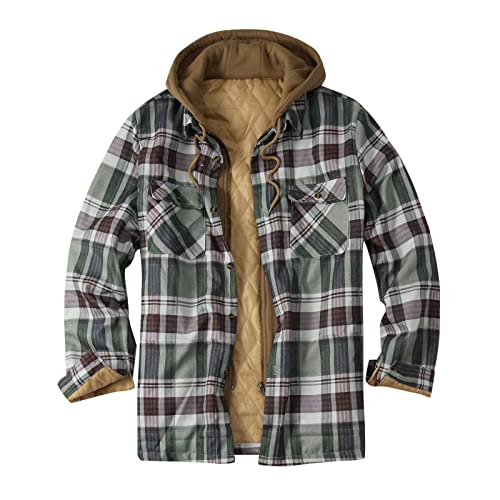 LAOSU Chaqueta de hombre de talla grande a rayas impresa abrigo vintage con capucha gruesa chaqueta de piel para moto chaqueta sin mangas con capucha, Ejército Verde-g, XXXL