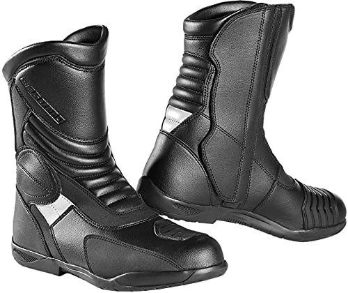 Bogotto Andamos botas de moto impermeables (Black,47)