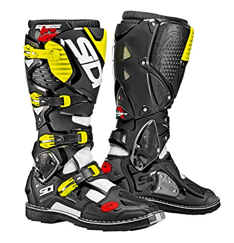 Sidi Botas Crossfire 3, Negro/Amarillo Fluo, Talla 44
