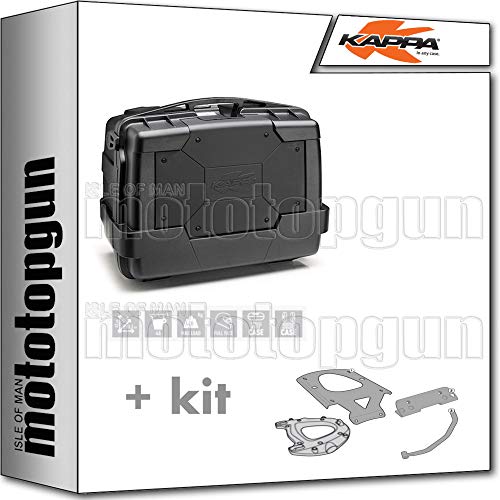 KAPPA MALETA KGR46N GARDA 46 LT + PORTAEQUIPAJE MONOKEY COMPATIBLE CON KYMCO XCITING 400I 2013 13 2014 14